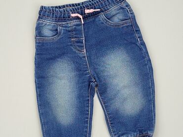 spodenki jeansowe chłopięce: Spodnie jeansowe, 6-9 m, stan - Idealny
