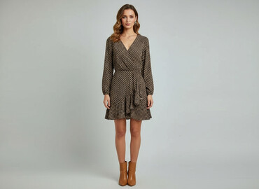 czerwona sukienki plus size: Women`s dress, size S