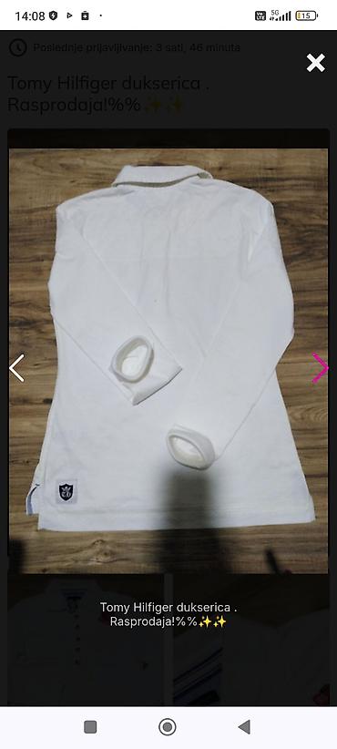 bele košulje: RASPRODAJA!!Tommy Hilfiger ženska majica/duks na kopčanje (polo stil) — 2