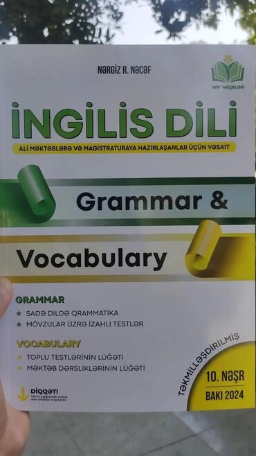 i̇ngilis dili: Nərgiz necef ing dili 2024 qayda iirabu satılır yepyeni heçbir ciriqi