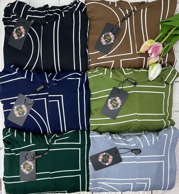 Повседневные платья: Повседневное платье, Длинная модель, Оверсайз, Стандарт — 3