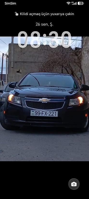 cevrolet cruz: Chevrolet Cruze LT sedan - Kuzov: sedan, qara rəng - Nömrə: 99-FX-221 — 1