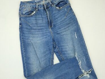 spódniczka jeansowe z haftem po obu stronach: Jeansy, Beloved, L, stan - Dobry