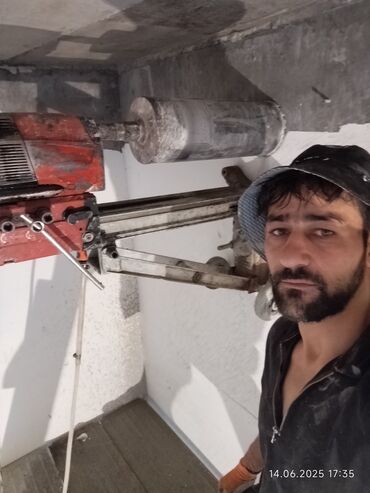 Beton işləri: Səssiz tozsuz səliqəli kəsim. Beton katlavan monolit kubik — 15