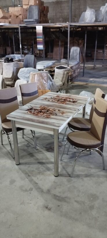 Masa və oturacaq dəstləri: Mətbəx üçün, Yeni, Açılan, Dördbucaq masa, 4 stul -da lalafo.az — 2 Masa və oturacaq dəstləri: Mətbəx üçün, Yeni, Açılan, Dördbucaq masa, 4 stul — 2