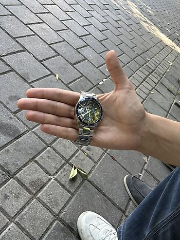 Kvars mexanizmli kişi qol saatı Casio - Korpus: paslanmayan polad