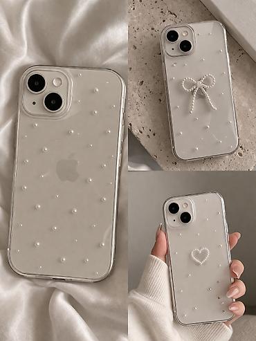 iphone 15 ağ: IPhone 15, Ağ Mirvari, 128GB – Yenidir işlənməyib, xanımlar üçün — 1
