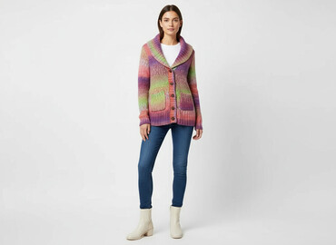 sweter h m w paski: H&M Divided, Kardigan damski, rozmiar S
