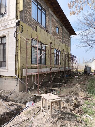 Фасадные работы: Ремонт фасада, Утепление фасада, Фасадный декор | Балясины | Сары-Таш, Гранит | Базальт Больше 6 лет опыта — 14