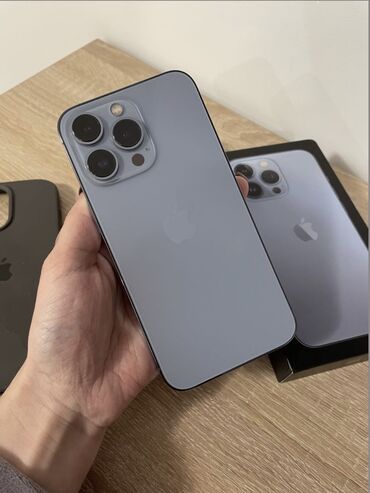 ош принтер: IPhone 13 Pro, Б/у, 128 ГБ, Sierra Blue, Коробка, 100 %