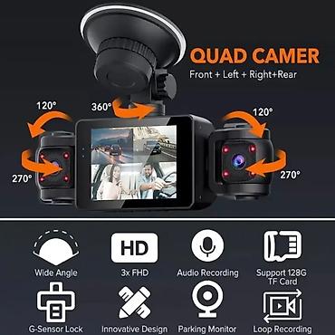 multistar dvr: 4 linzalı avtomobil DVR sistemi – 360° video qeydi Xüsusiyyətlər: - 4 — 6