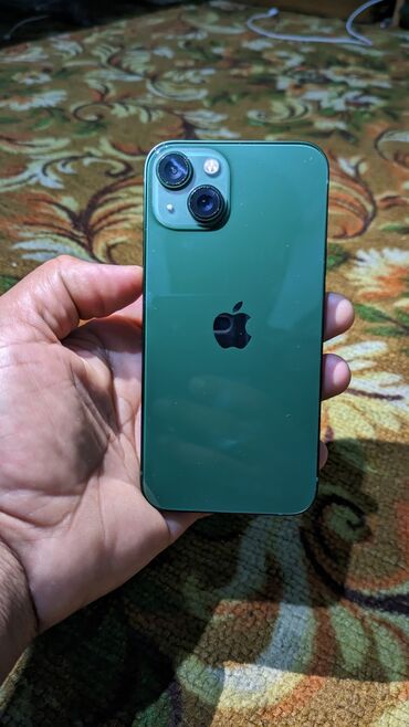 чехол iphone 13: IPhone 13, Б/у, 128 ГБ, Alpine Green, Чехол, Кабель, 99 %