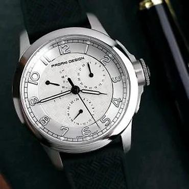 Ručni satovi: PAGANI DESIGN PD-1780 - 40mm - Bela - Seiko VK88 Potpuno nov muški — 12