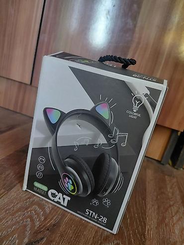 dark project f1 pro max: Беспроводные наушники CAT STN‑28 с ушками и подсветкой - Форм‑фактор — 1