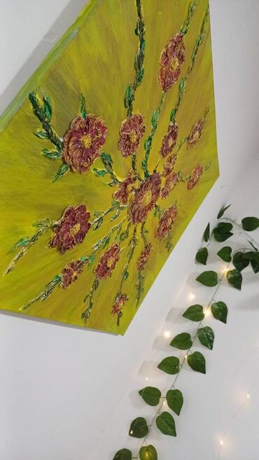 Şəkillər, tablolar: Tablolar, təkcə boya ilə deyil,əlavə işləmələrlə. Əlavə sifarişlər — 7