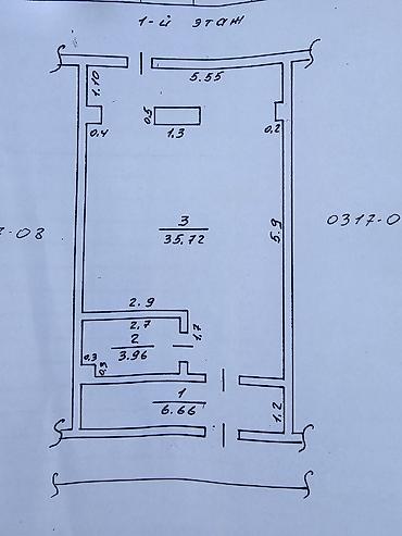комнаты ыссык кол: 1 комната, 42 м², 1 этаж, Евроремонт — 9