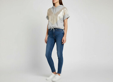 bluzy dresowe esprit: Flam Mode, Bluza z kapturem damska, rozmiar M