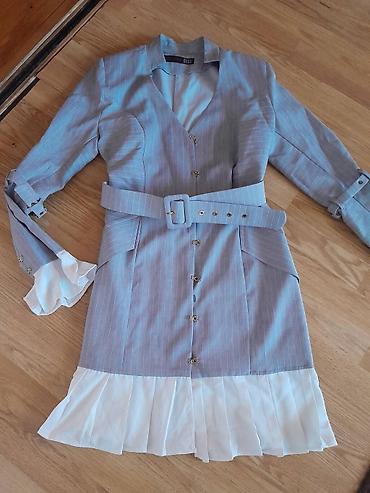 brojj: Elegantna ženska košulja-haljina sa pojasom - Model: košulja-haljina — 2
