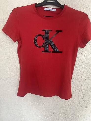 red centr: Футболка, Классическая модель, Calvin Klein, Хлопок, Б/у, M — 1
