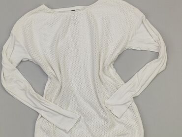 białe bluzki bawełniane z długim rękawem: Bluzka Damska, S, stan - Bardzo dobry