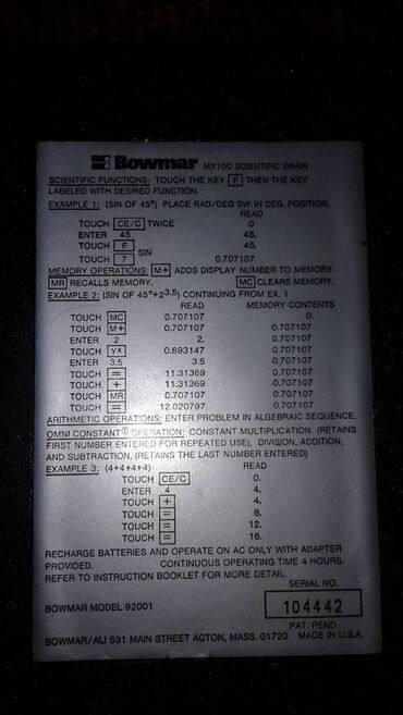 Ostali predmeti za umetnost i kolekcionarstvo: Stari digitron čuvene marke Bowmar(začetnikom džepnih prenosivih-na — 2