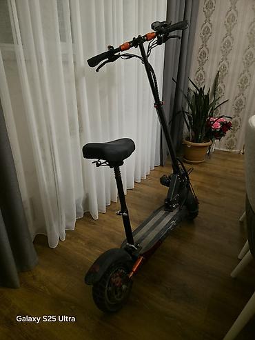 elektron velo: Elektrikli skuter – oturacaqlı, güclü və funksional şəhər modeli - — 3