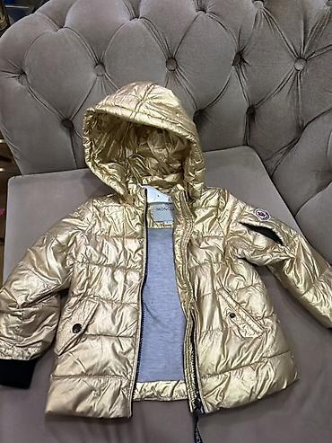 Üst geyimləri: Moncler uşaq qış gödəkçəsi – qızılı rəng qız uçundu 3 4 yaş yeniden — 3