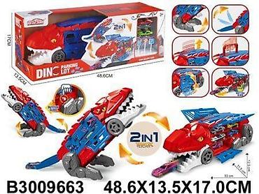 papuce stradivarius: Parking-dinosaurus i parking garaža – 2 u 1 transformišuća igračka — 1