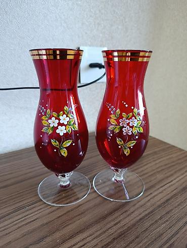 Qədəhlər, rəng - Qırmızı, Şüşə, 2 ədədli dəst, Çexiya lalafo.az -da Qədəhlər, rəng - Qırmızı, Şüşə, 2 ədədli dəst, Çexiya