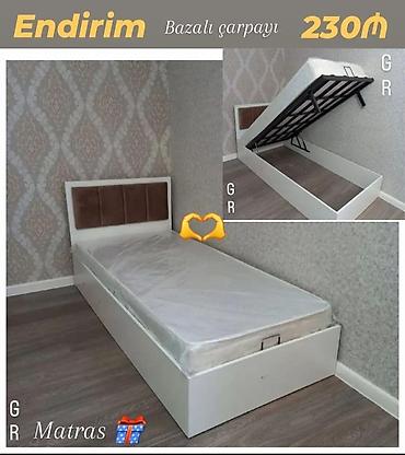 bazali kravatlar: Yeni, Təknəfərlik çarpayı, Bazalı, Matras ilə, Siyirməsiz — 1