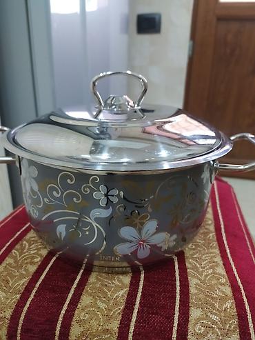 samovar 10 litr: Qazan, rəng - Boz, Paslanmayan polad, 3 l, Türkiyə — 2