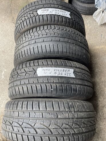 Шины: Шины 225 / 55 / R 16, Зима, Б/у, Комплект, Легковые, Корея, Hankook