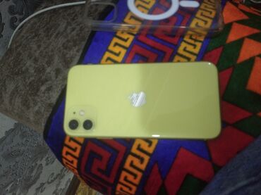 телфон арзан: IPhone 11, 64 ГБ, Сары, Каптама