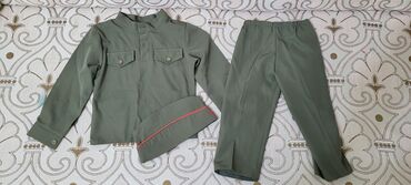 военная одежда: Комплект, цвет - Зеленый, Б/у