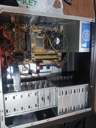 процессор и мат плата: Компьютер, ядер - 2, ОЗУ 4 ГБ, Для несложных задач, Б/у, HDD