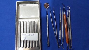 Ostali medicinski proizvodi: Stomatološki pregled Tacna sa instrumentima za stomatološki pregled — 8