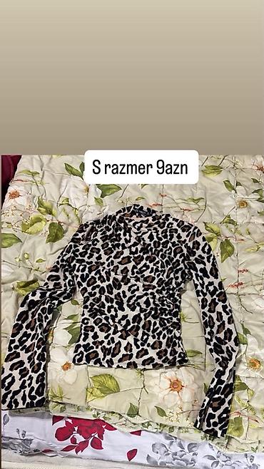 leopard: Qadın uzunqollu bluz kolleksiyası - Qara bluz – M ölçü, sinə — 2