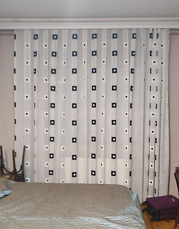 parda tul: Modern tül pərdə dəsti - Material: işıqlı, nəfəsalan tül parça - — 1