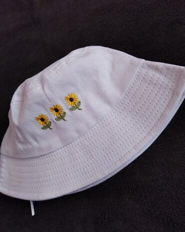ženske pletene kape: Sun hat, color - White