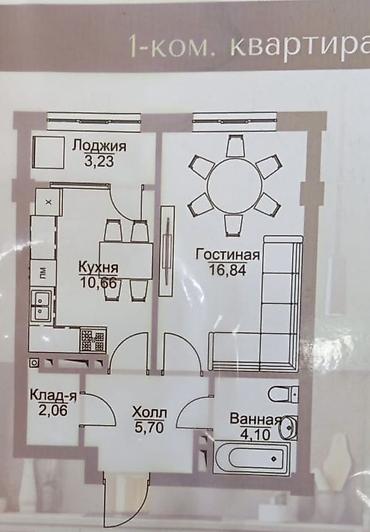 the level: 1 комната, 42 м², Элитка, 4 этаж, ПСО (под самоотделку) — 8