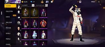 ideal hediyye kartlari: **Free Fire hesabı** Şəkillərdə görünən Free Fire hesabında aşağıdakı — 5