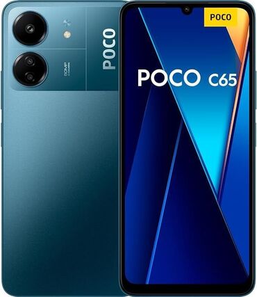 подставка для телефона: Poco C65, Новый, 128 ГБ, цвет - Черный, 2 SIM