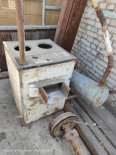 мини печка: Советский котел с электрическим теном