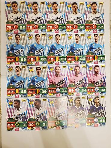 Futbol kolleksiya kartları dəsti 195 kart - Seriya: Blast Cards