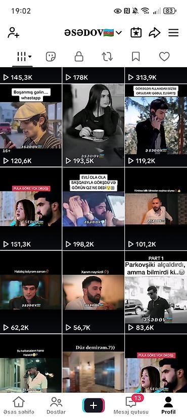 Xidmət: TikTok səhifəsinin satışı Səhifə adı: Əsədov Platforma lalafo.az -da Xidmət: TikTok səhifəsinin satışı Səhifə adı: Əsədov Platforma