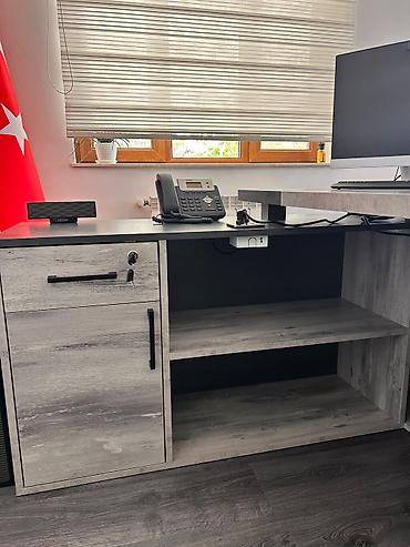 Ofis mebeli: İşlənmiş, Müdir üçün, Dördbucaq masa — 5