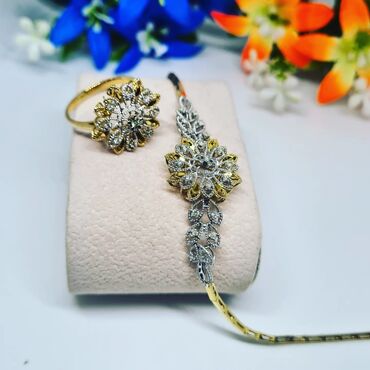 585 eyar qizilin qiymeti: Brilliant gashla‼️Qizil uzuk və qolbag .585 əyar 10.5 gr .brilliant