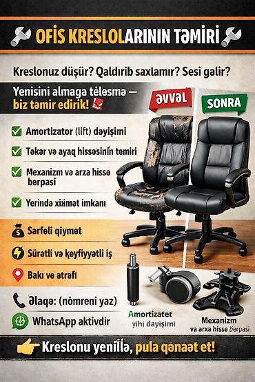 Mebel xidmətləri: Mebellərin təmiri, bərpası — 1