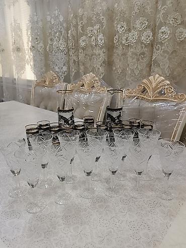 Stəkanlar: Stəkanlar, rəng - Qara, Şüşə, 14 ədədli dəst — 25