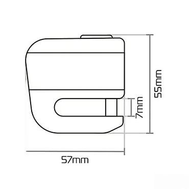 Uređaji protiv krađe: OXFORD Micro XA5 – alarmni disk brava za motocikle/skutere - — 1